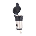 Car lighter / cigarette socket, for 12V, cylindrical overload safety included